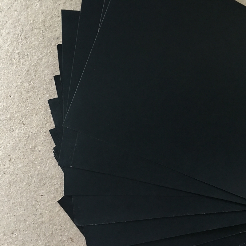 Wood Pulp Recycled 80g 110g 150g Black Cardboard Paper For Jewelry Box