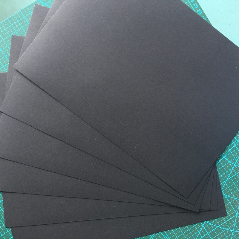 0.13mm Black Cardboard Paper