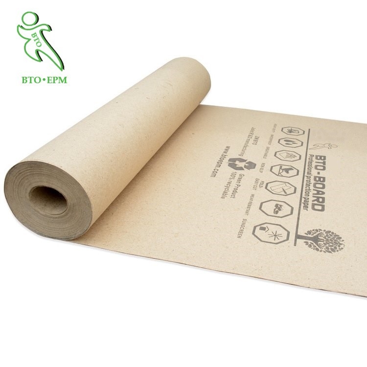 Painting And Plastering Temporary Flooring Protection 0.9-1.0mm Waterproof paper